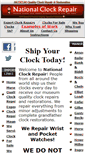Mobile Screenshot of nationalclockrepair.com